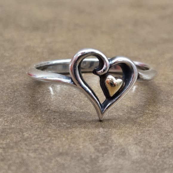 James Avery Joy In My Heart Ring Sz 8.5 - Picture 1 of 2